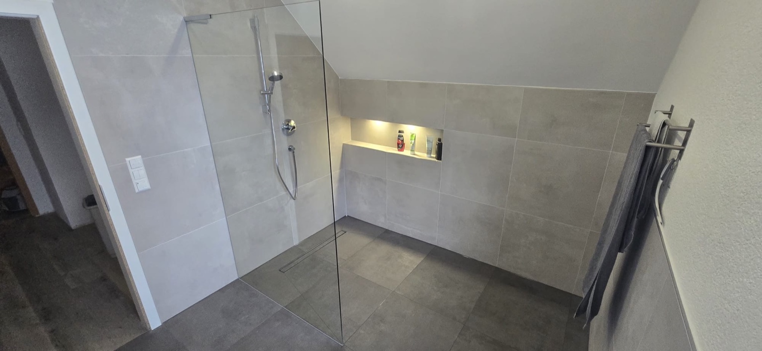 Walk-in Dusche – bodengleich